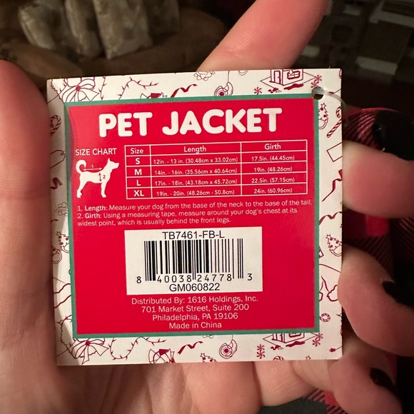 Buffalo Plaid Red and Black Dog Jacket - Picture 9 of 9